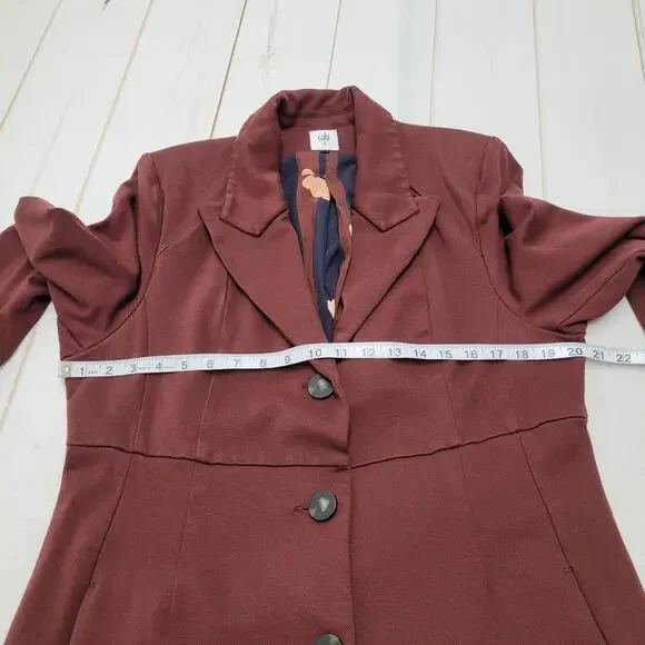 Cabi long boss jacket rust red blazer 3545 - Picture 3 of 8